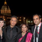 Today's Special cast and producers L/R Lillian LaSalle, Aasif Mandvi, Madhur Jaffrey, and Nimitt Mankad at the Asian Art Museum for this year's San Francisco International Asian American Film Festival. (March 11, 2010. Photo by John C. Liau)