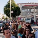 Long line for Outside In 4